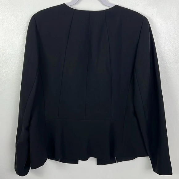 Talbots New Women’s 14 Black Lined Round Neckline Seasonless Crepe Jacket - Picture 2 of 7